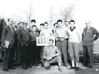 Angelo Barcella con i colleghi al velodromo.