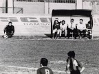 Armido Cologni in panchina durante il torneo di calcio aziendale.