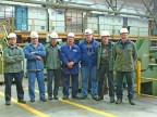 Operatori del reparto finiture a freddo.