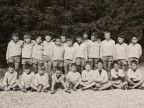 Foto di gruppo alla colonia alpina aziendale Mario Garbagni.