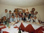 Pasquale Farella a cena con i colleghi dello stabilimento campano.