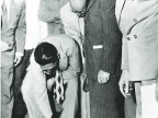 LAYING THE FOUNDATION STONE OF THE MILL.