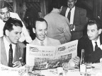 BRUNO PAGLIAI, PRIMERO PRESIDENTE DE LA EMPRESA, DURANTE EL ALMUERZO DE INAUGURACIÓN. 