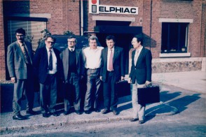 Selection of the new induction heating furnace. Belgium, 1993