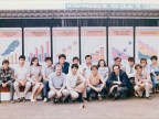 Second visit of Nicolae Ceausescu at ITZ Zalӑu. The team of engineering department. 1985