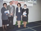 Echipa de marketing si clienti la Targul International Bucuresti. 2000