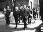 Il ministro dell'interno Mario Scelba in visita. 1952