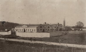 Panoramica dello stabilimento Novello Ponsard Gigli - La Magona d'Italia. 1866