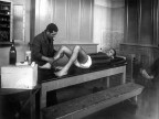 Calcio Piombino, il massaggiatore. 1950