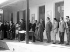 Scuola Tecnica Enrico Rocca. Visita del ministro del lavoro. Anni '60