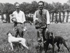 Premiati della gara di caccia con cani.